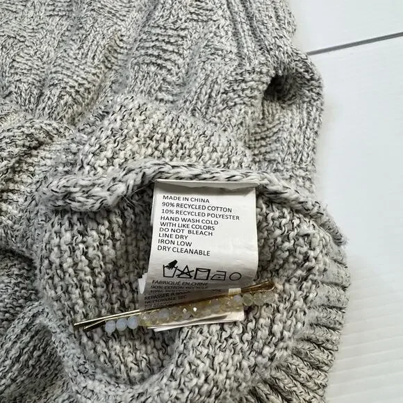 prAna Sky Meadow Sweater Large Recycled Cotton Knit Outdoor Gorpcore Ethical - Picture 3 of 16